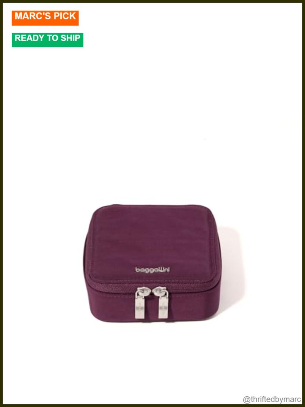 Travel Jewelry Box Lightweight 4.7x4.7x1.9 Compact Organizer Case